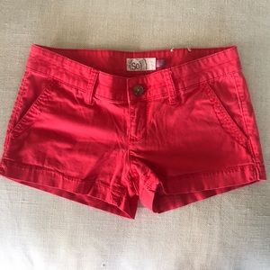 Red shorts